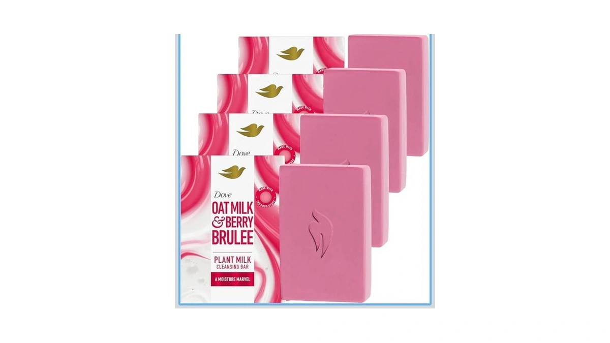 Dove Plant Milk Cleansing Bar Soap Oat Milk & Berry