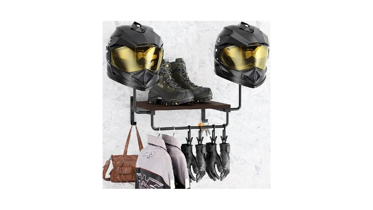Yitoba Motorcycle Helmet Holder Wall Mount, Helmet Display Stand, Motorcycle