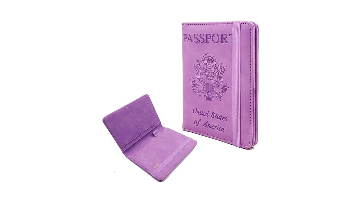 Melsbrinna Premium Leather Passport Holder Covers Case, Waterproof Rfid Blocking