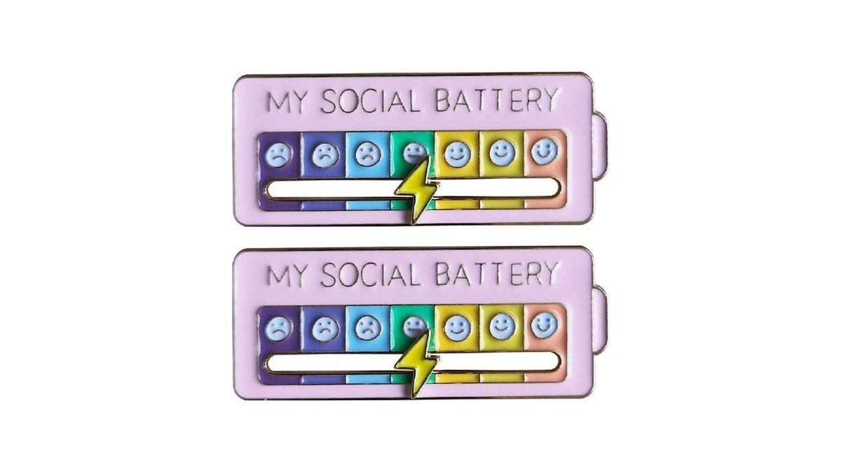 Arturbo Cute Cool My Social Battery Slider Pastel Pink Enamel