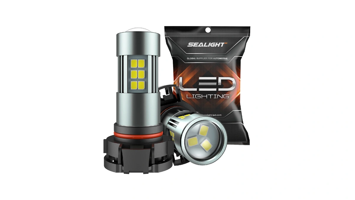 Sealight 5202 Led Fog Light Bulbs, 6000k Xenon White, 27