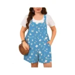 Auslook Plus Size Rompers For Women Cute Conch 1x Overall