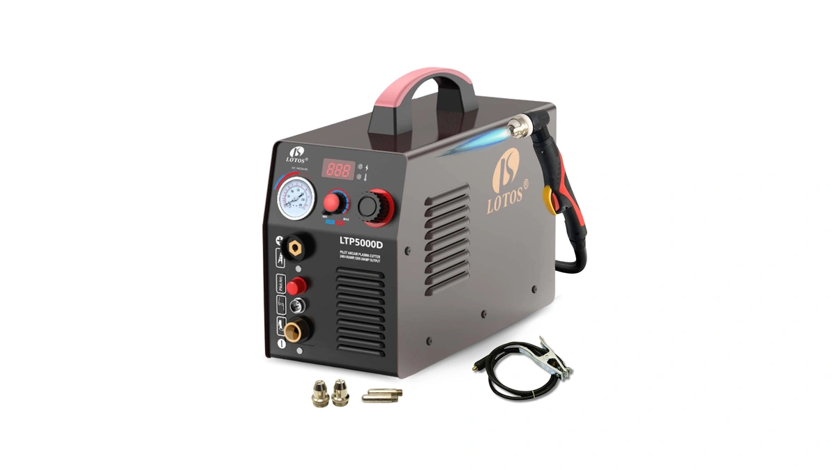 Lotos Ltp5000d Plasma Cutter, 2024 Upgraded 5/8" 16mm Clean Cut