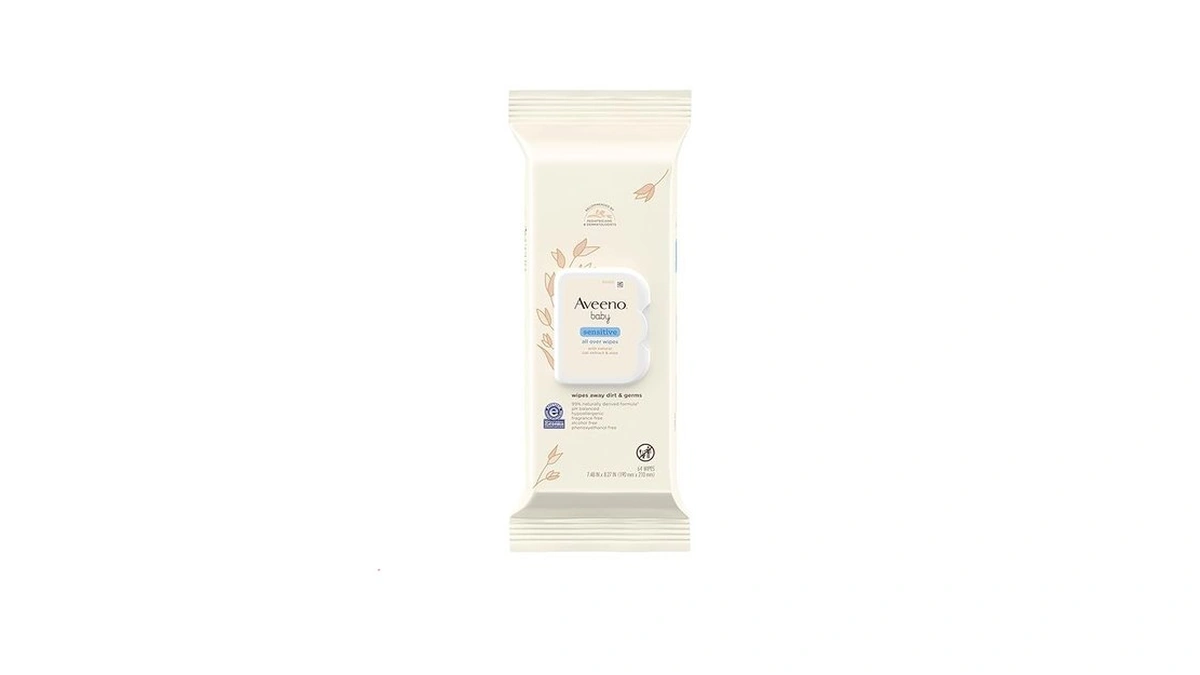 Aveeno Baby Sensitive All Over Wipes With Aloe & Natural