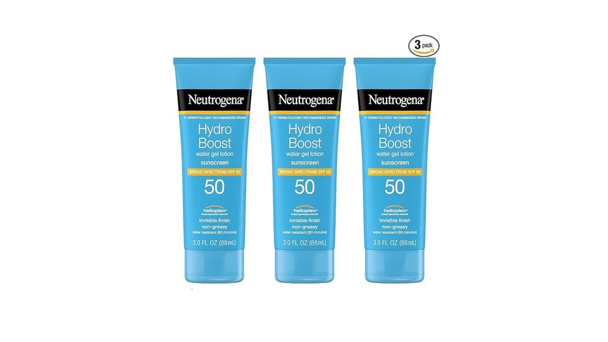 Neutrogena Hydro Boost Water Gel Sunscreen Spf 50, Oil‑free Hydrating