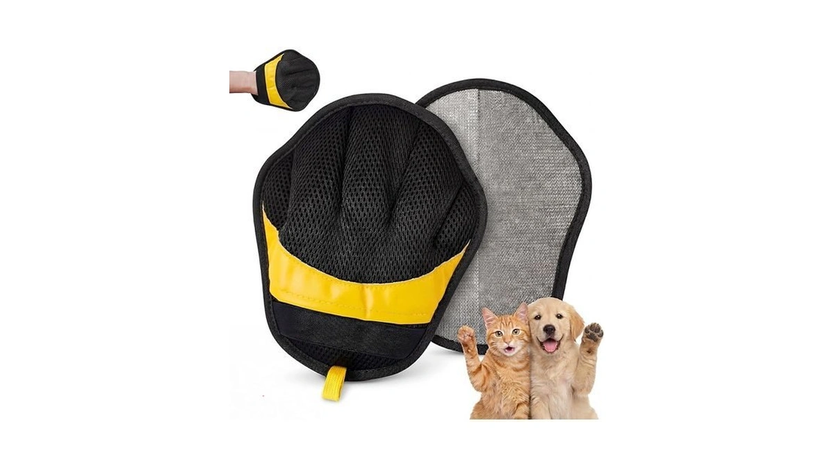 Pet Hair Removal Glove For Dogs & Cats, Reusable Pet