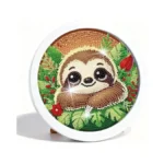 Gemozaic Sloth Diamond Art Kits For Kids With Round Frame,