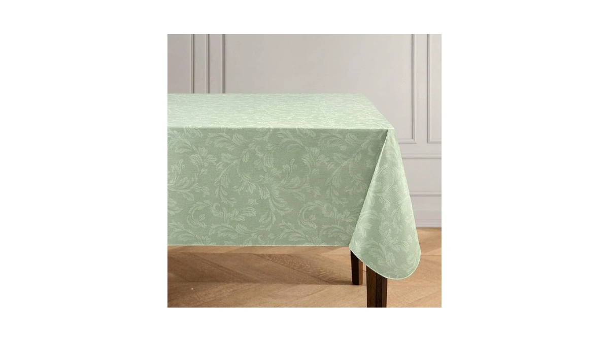 Elrene Home Fashions Camile Floral Damask-scroll Water- And Stain-resistant Vinyl
