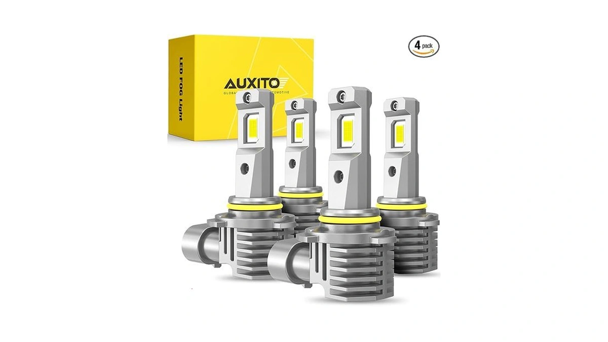 Auxito 9005 9006 Fog Light Combo, 50,000lm 6500k Bright White,