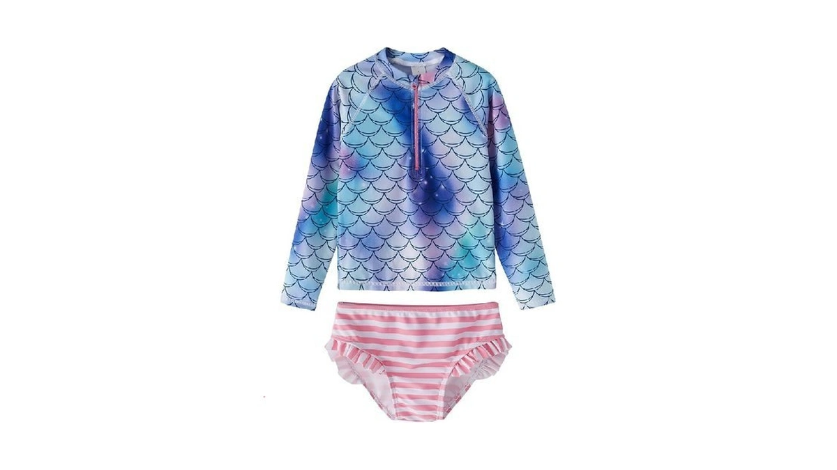 Libredge Toddler Girls 2t Swimsuit Rash Guard Sets 2-piece Long