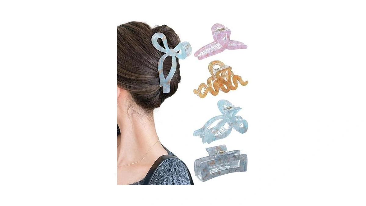 Ufgin 4 Pcs Large Hair Claw Clips For Women 4.3