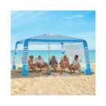 Zeraty Beach Cabana 8'×8', Portable Beach Canopy With Side Wall,