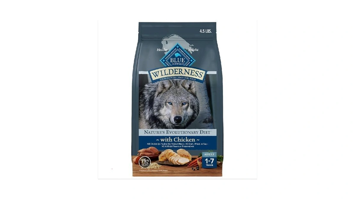 Blue Buffalo Wilderness Dry Dog Food Plus Wholesome Grains, Chicken,