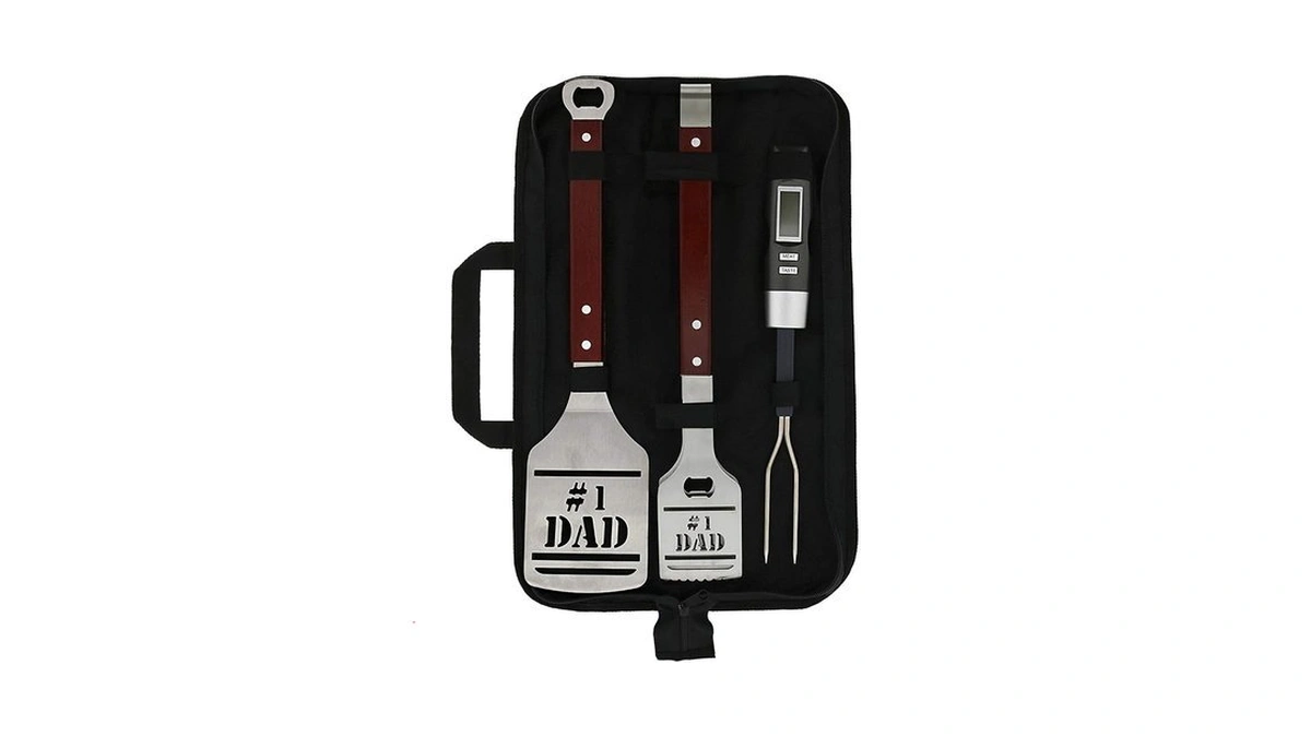 Panoware Bbq Grill Tools Set For Dad, 4 Piece Set,