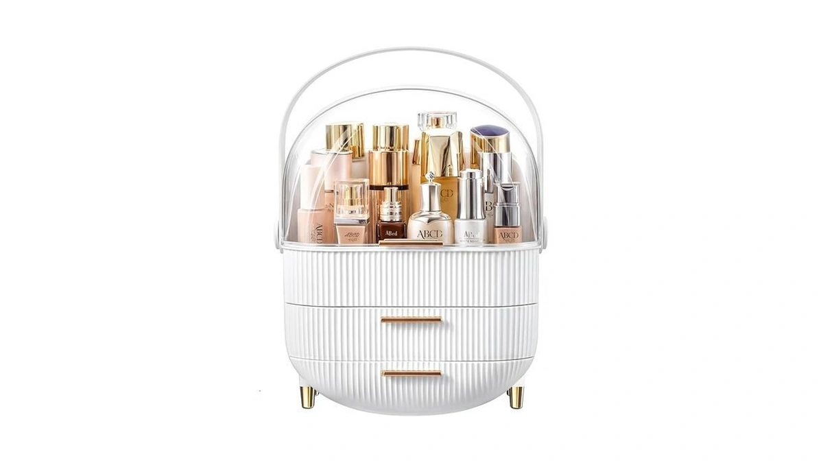 Makeup Organizer Skincare Organizers - Cosmetic Display Cases With Transparent