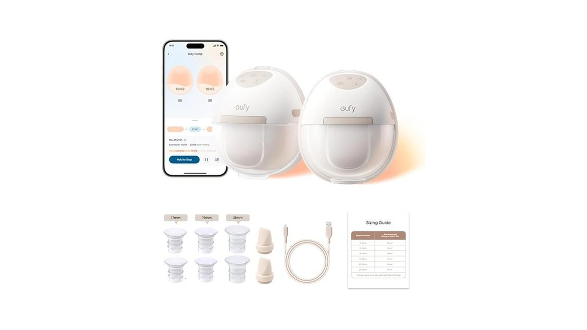 Eufy Security Heated Breast Pump Hands-free E20, Wearable With Innovative