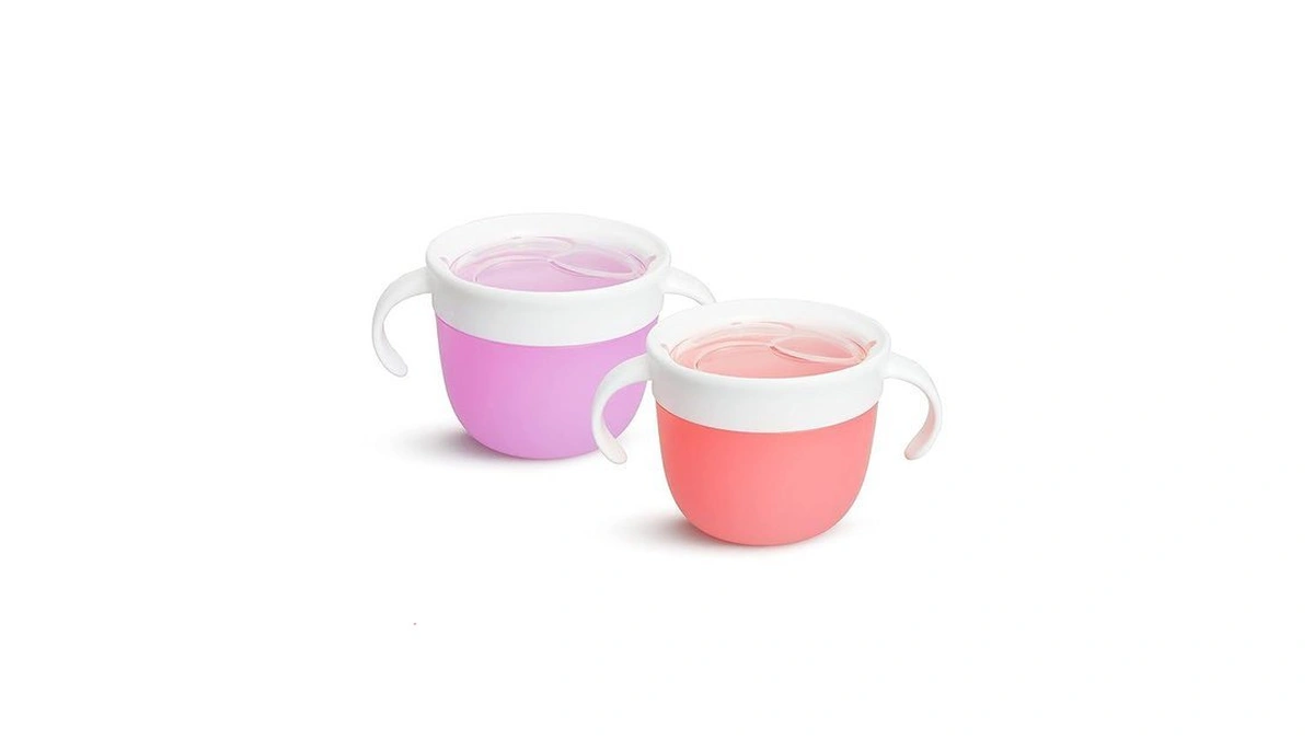 Munchkin Snack Catcher Toddler Snack Cups, No Spil, 2 Pack