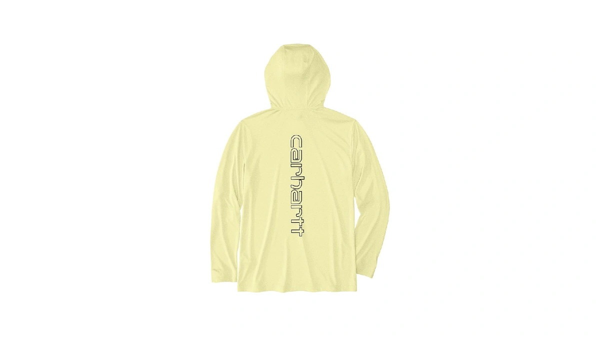 Carhartt Men's Force Sun Defender Lightweight Long-sleeve Hooded Logo Graphic