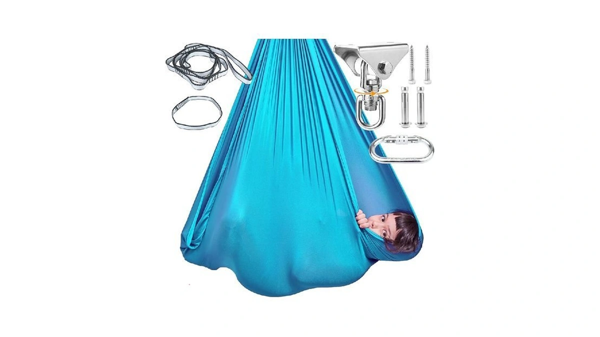 Sensory Swing For Kids With 360° Swivel Hook, Saggy-resistant Double-layer