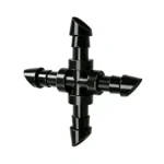 Kepmix Drip Irrigation Universal 1/4" Barbed Cross Fitting, 45 Pack