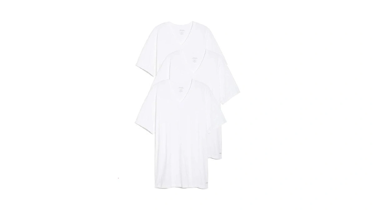 Calvin Klein Men's Cotton Classics 3-pack Undershirts, 3 White -