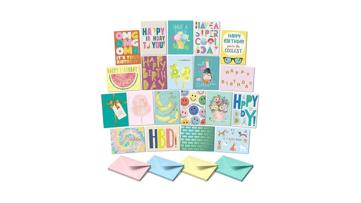 Sweetzer & Orange Happy Birthday Cards With Envelopes & Assortment