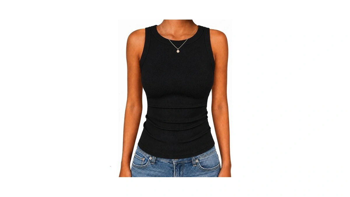Gayhay Black Tank Top Woman Cotton Summer Tops Clearance High
