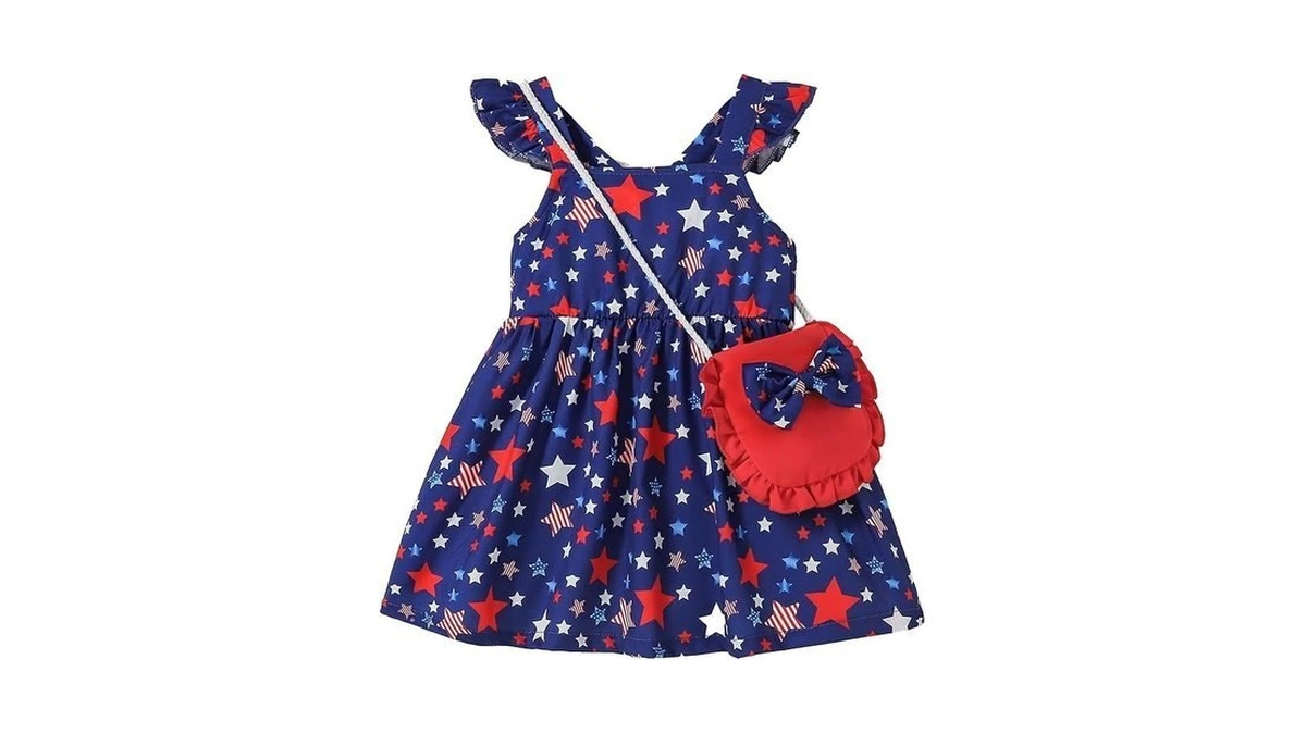 Mioglrie 12-18 Month Girl Glothes Baby Casual 4th Of July