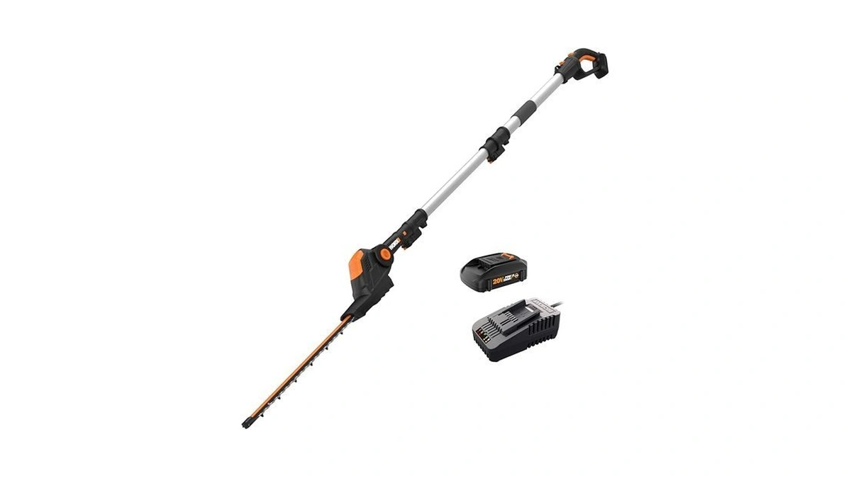 Worx Wg252 20v 2-in-1 Attachment Capable Hedge Trimmer