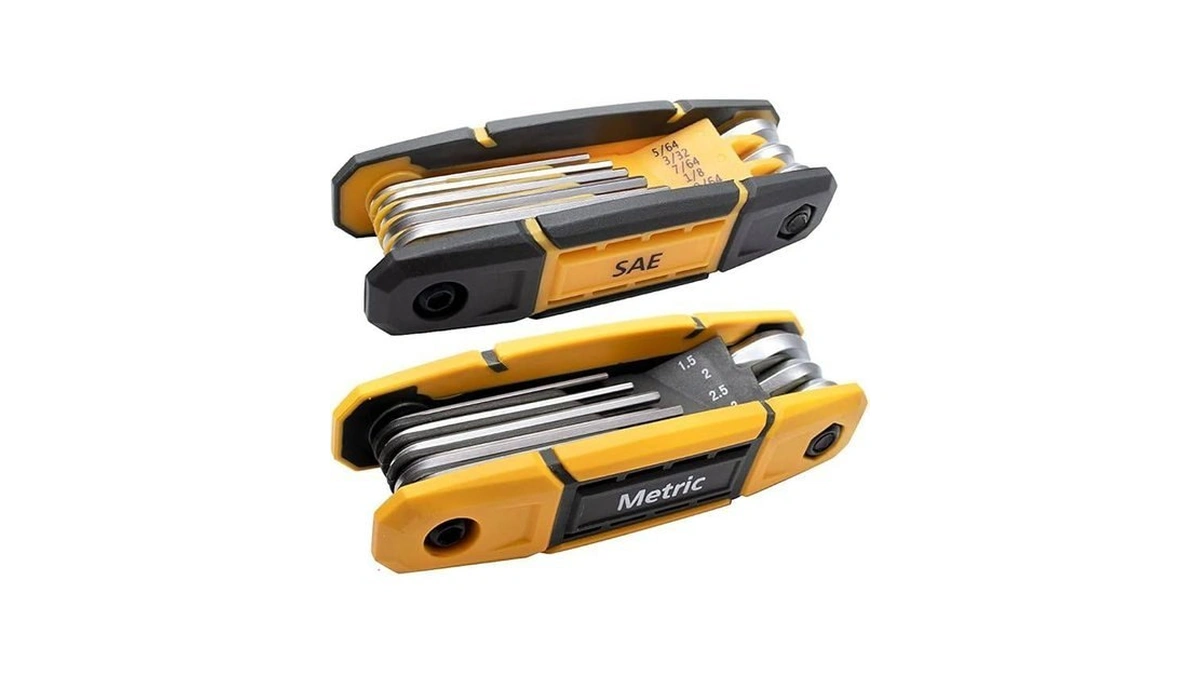 Mulwark 17pcs Folding Allen Wrench Set | Metric & Standard