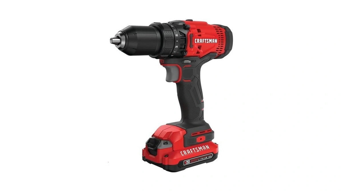 Craftsman V20 Cordless Drill/driver Kit, 1/2 Inch, Battery And Charger