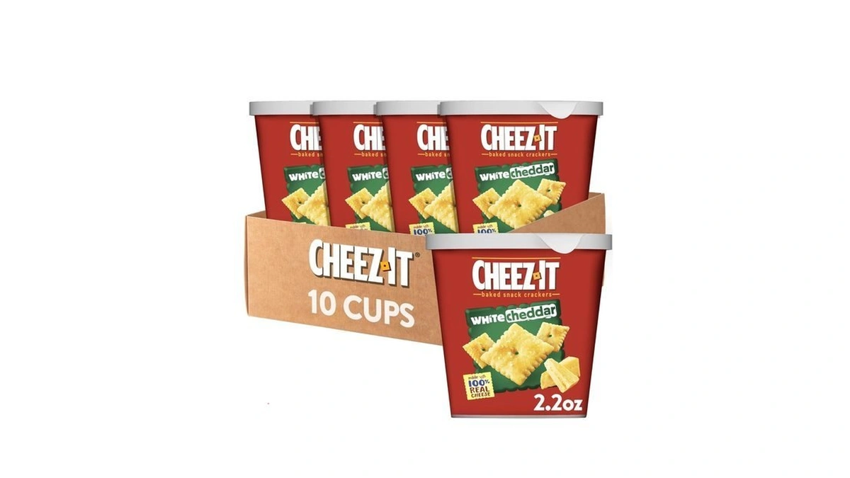 Cheez-it Baked Snack Cheese Crackers In A Cup, White Cheddar,