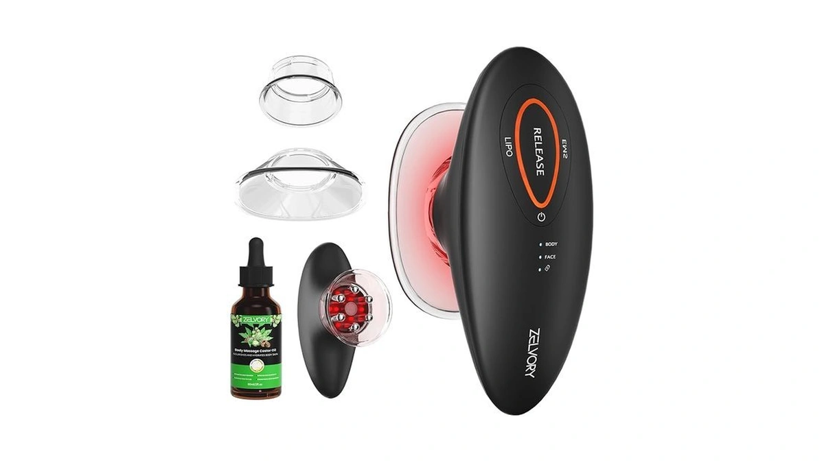 Zelvory 3-in-1 Body Sculpting Machine With Red Light, Vacuum Suction