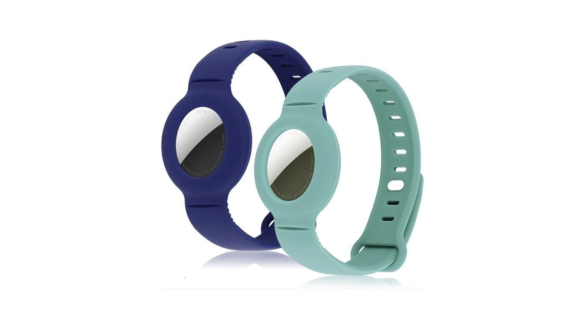 Airtag Bracelet For Kids Adjustable Airtag Watch-style Wristband, Waterproof Silicone