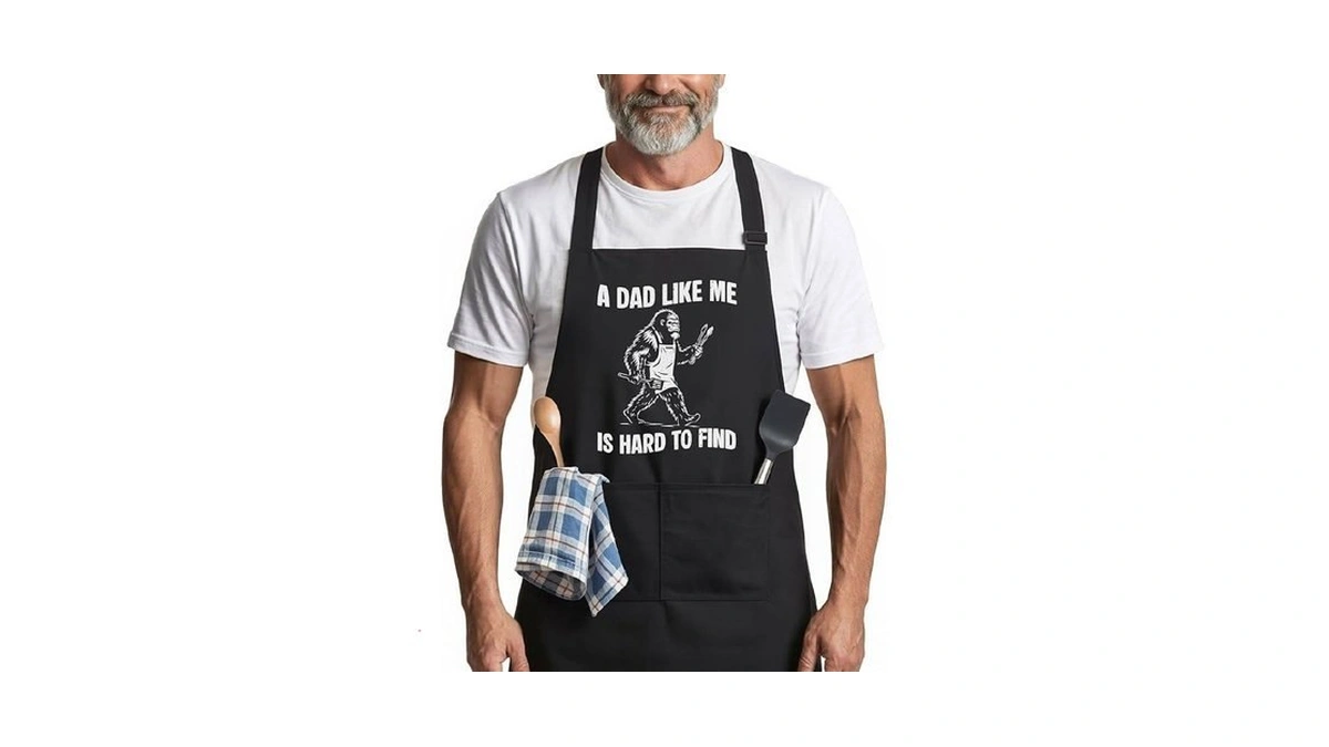 365rustic Funny Bigfoot Apron For Men, A Dad Like Me