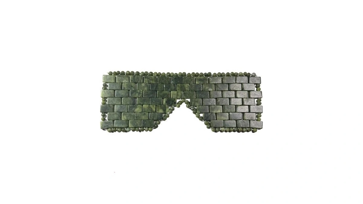 Jade Eye Mask, Facial Eyes Sleeping Mask Relief Eye Cover,