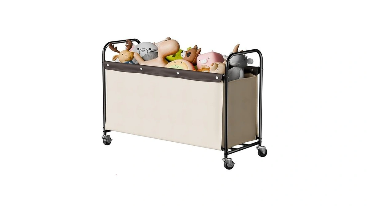 Storageworks Toy Box With Wheels For Kids, 135l Large Toy