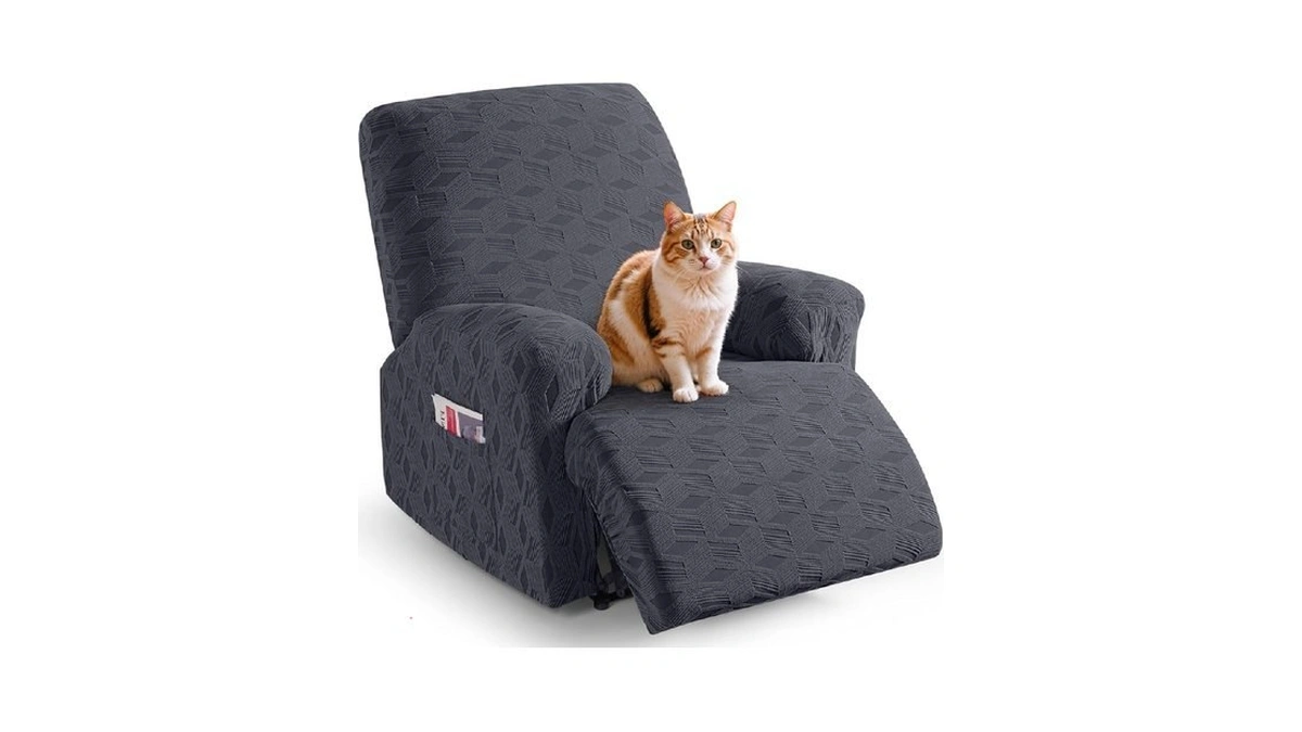 Taococo Recliner Cover 3 Pieces Recliner Chair Covers, Stretch Jacquard