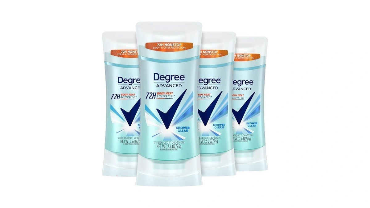 Degree Advanced Antiperspirant Deodorant 4 Count 72-hour Sweat & Odor