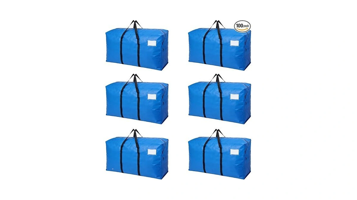 6 Pack Heavy Duty Moving Bags With Backpack Straps &