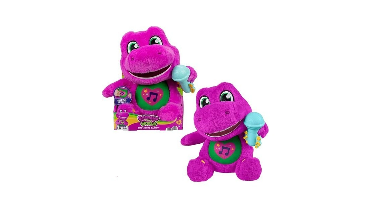 Fisher-price Barney’s World Toddler Toys, Barney Tall Plush, 10.5 -inch