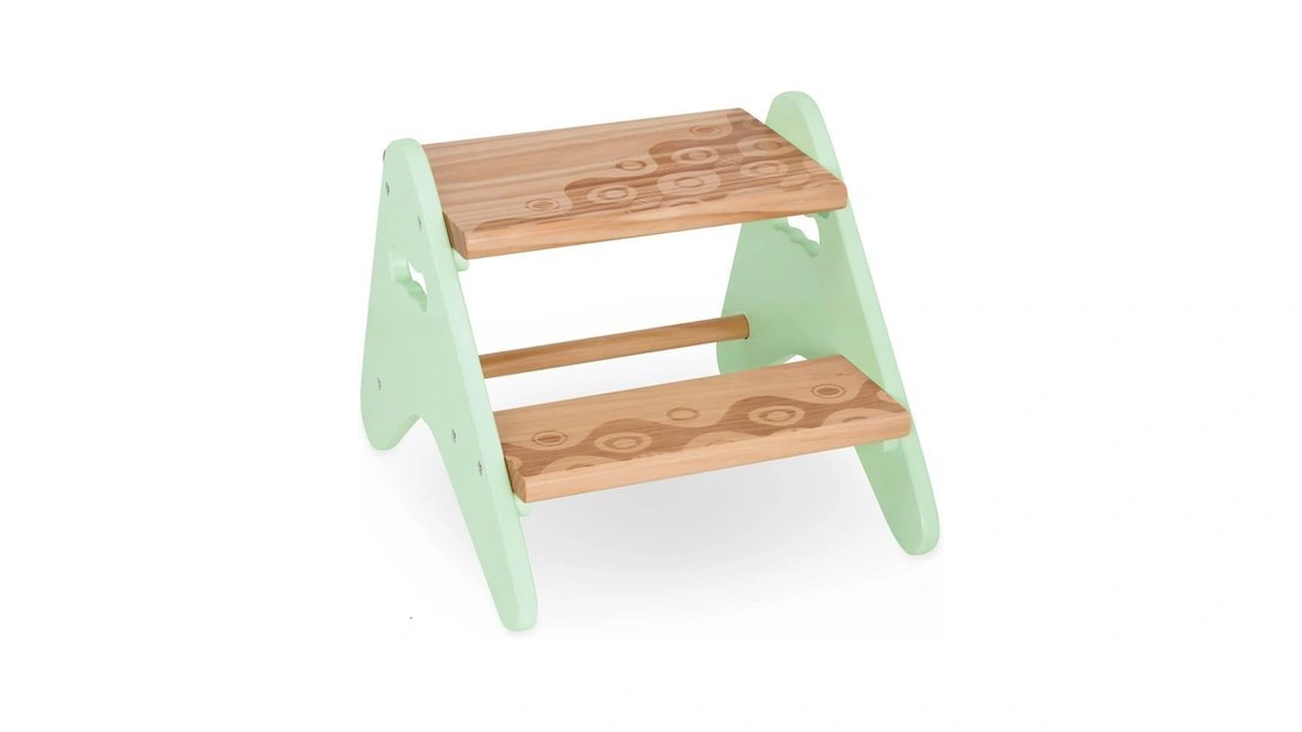B. Toys – Step Stool For Kids – Wooden Stepping
