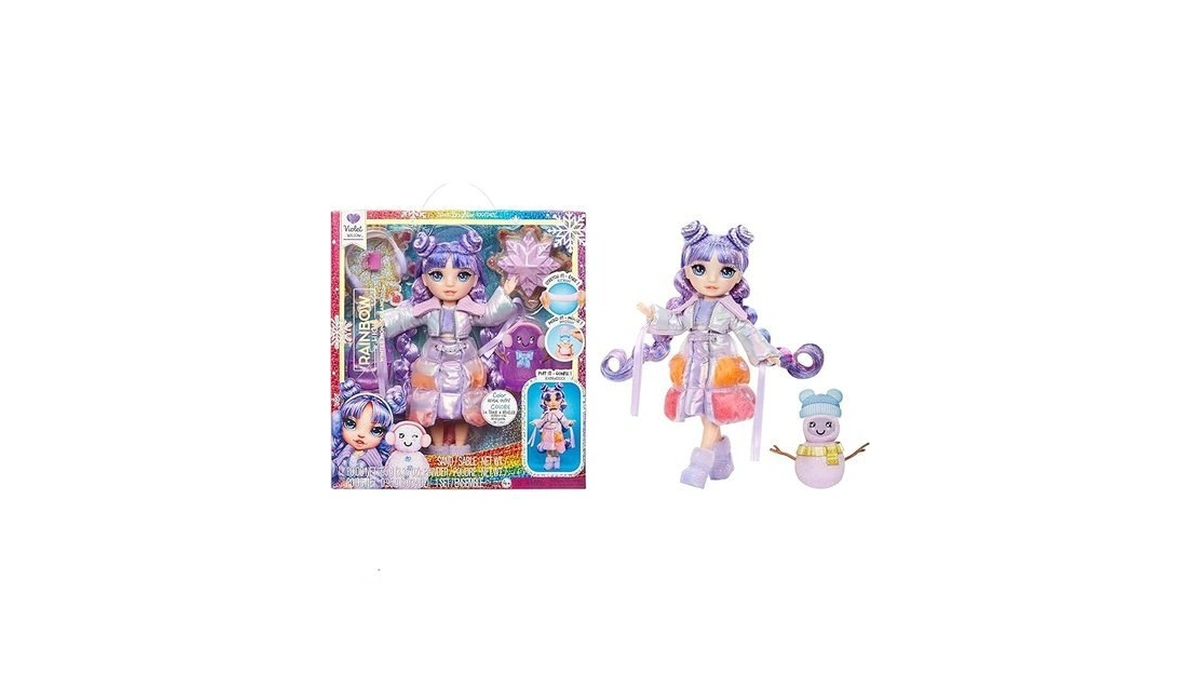 Rainbow High Winter Wonderland Violet - Purple 11” Fashion Doll