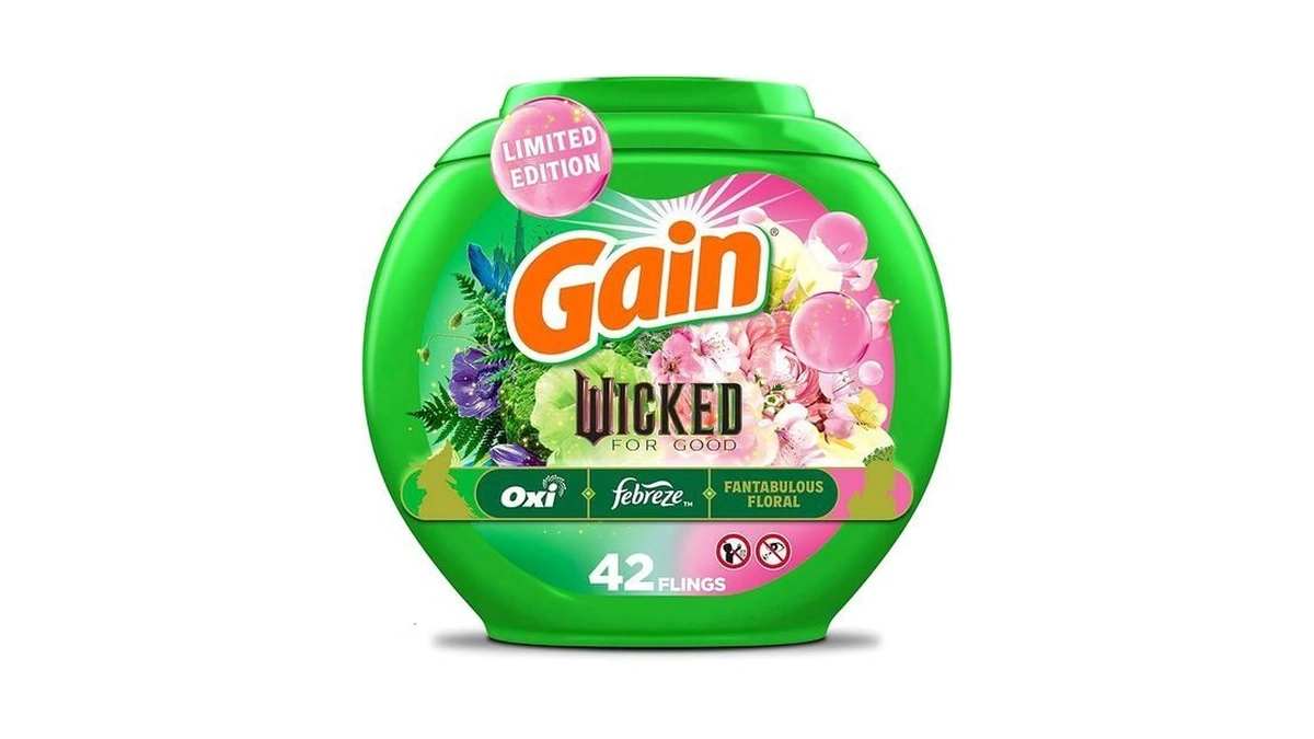 Gain Flings! "wicked: For Good" Limited Edition Laundry Detergent Pacs,