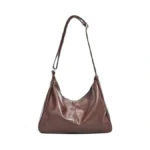 Fozehlad Vegan Leather Hobo Bags For Women Black Purse Brown