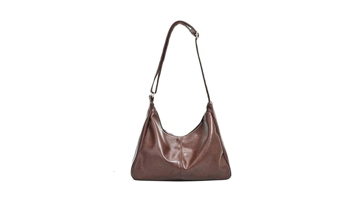 Fozehlad Vegan Leather Hobo Bags For Women Black Purse Brown