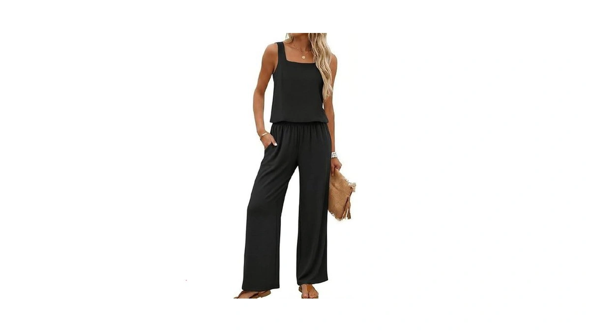 Lepunuo Women Summer 2 Piece Sets Sleeveless Square Neck Crop