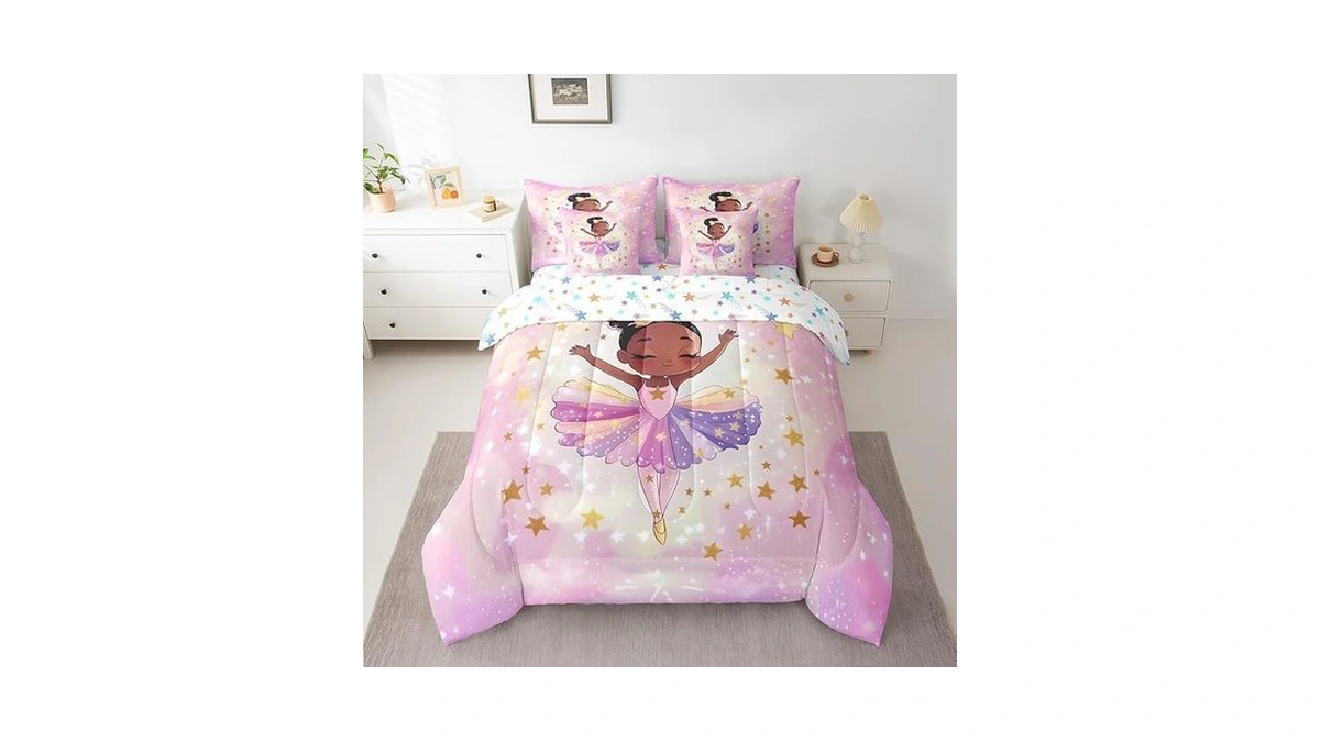 Erosebridal African American Ballerina Bed In A Bag 7 Piece