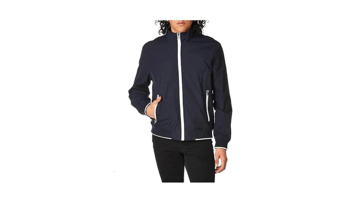 Tommy Hilfiger Men's Yachting Bomber Jacket, Navy, Xx-large