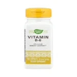 Nature's Way High Potency Vitamin B-6 Supplement, Cellular Energy Support*,